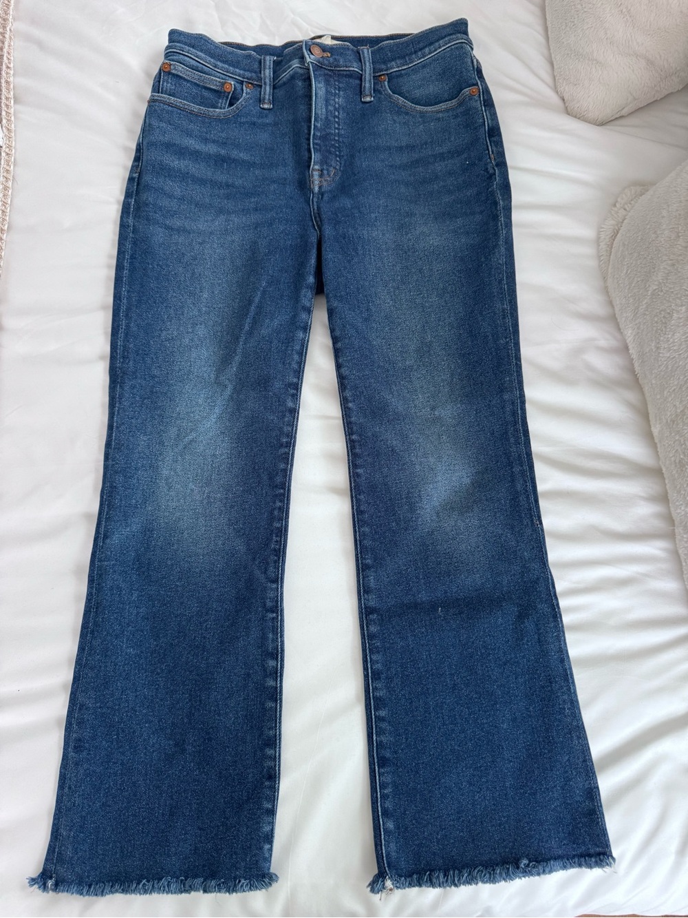 Madewell Cali Denim Boot Dark Blue Jeans
